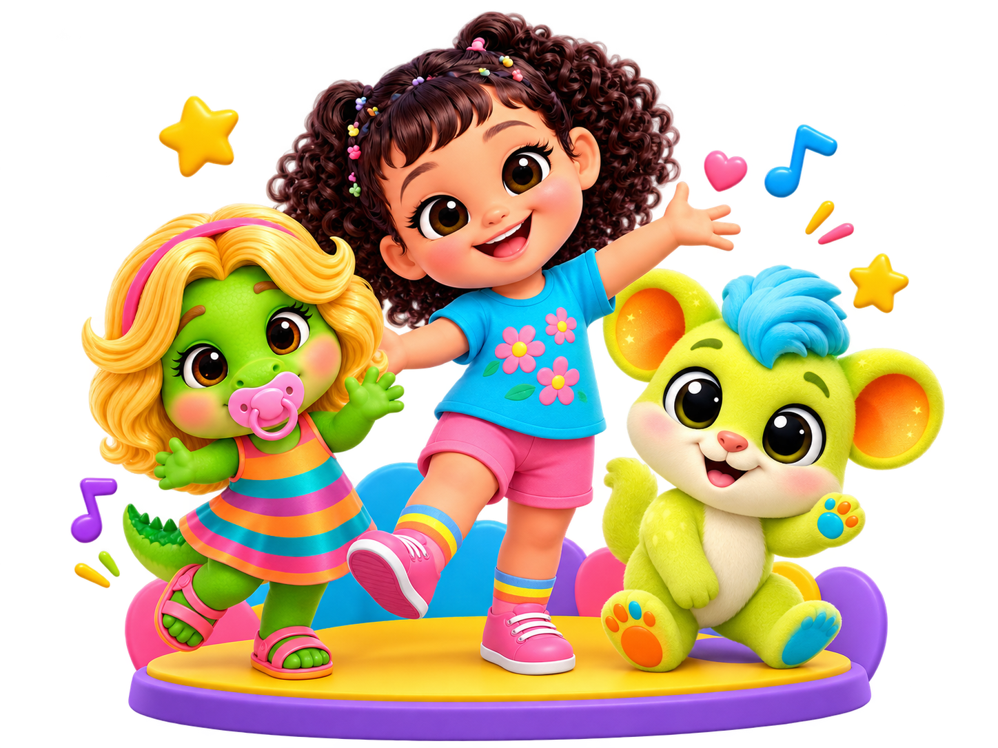 Turma Kids Plus Brasil — Júlia, Cuca Baby e Bobby